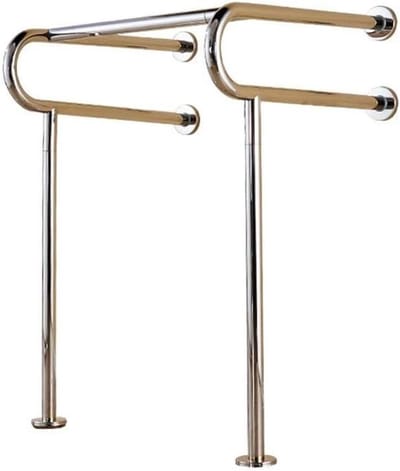 Veiligheidsgreep Badkamer - Steunbeugel Douche - Valpreventie Thuis - Roestvrij Staal - Tot 300 kg - Zilverkleurig