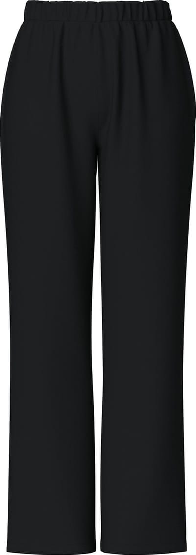 Pieces Summer wide pants dames - Loungewear broek - Katoenen lange pyjamabroek dames - Zwart / S