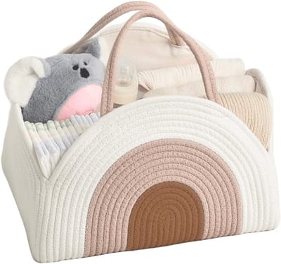 Luier Caddy Organizer voor Pasgeborenen - Perfect voor Baby Toiletartikelen en Cadeaus