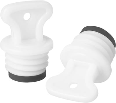 Kruikstopper - Warmwaterkruik - Lekdichting - Universele Pasvorm - 2 stuks - Zwart