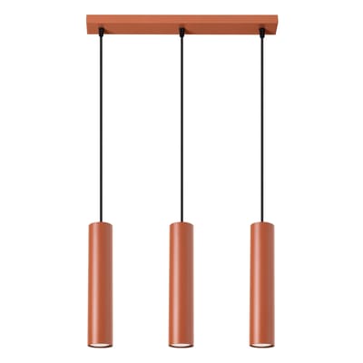 Sollux Lighting Hanglamp Lagos - 98x45x6cm - GU10 - rode oker - staal