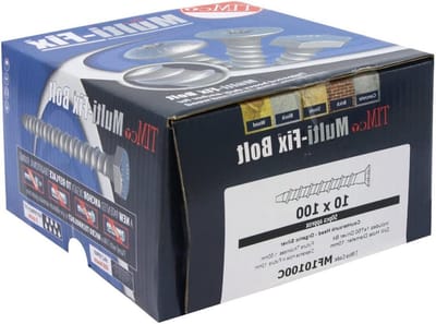 Verzinkbare Bouten - Zware Bevestiging - Stevig Verankeren - Niet-uitzetting Door Bevestiging - 80 x 75 mm - Zilverkleurig