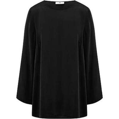 Lange blouse Van Peter Hahn zwart