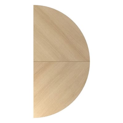 LA160 W - Connectie en montageplaten I Aanschuiftafel 160x80 Eiken