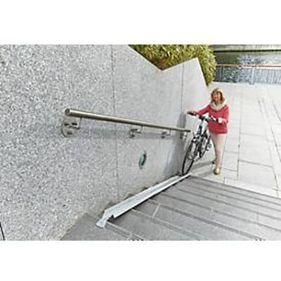 Mottez Verlengingselement voor trap- en fietshelling, L 1130 x B 125 mm, tot 25 kg, gegalvaniseerd plaatstaal