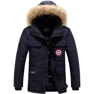 Winter Heren Hooded Katoen-gevoerde Kleding Is Winddicht, Koudebestendig en Warm, Casual en Losse Grote-maat Katoen-gevoerde Jassen. XL black