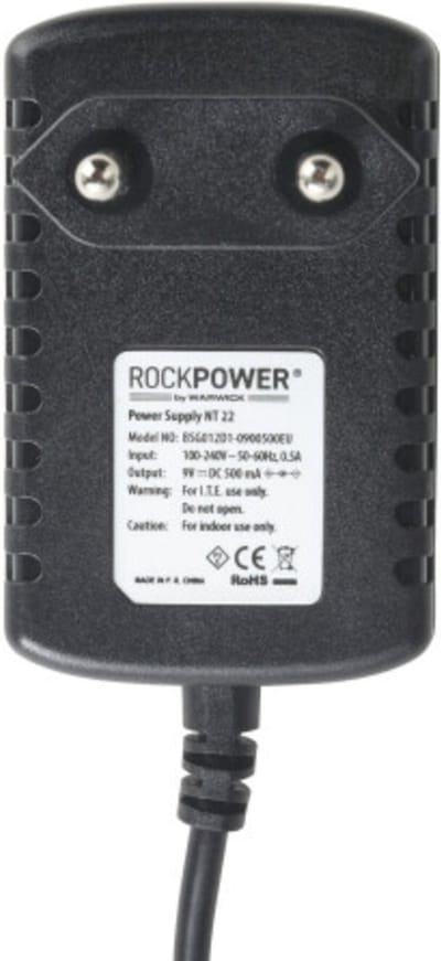 Rock Power NT 22 Power Supply 9V DC - Voedingseenheid voor effect-units