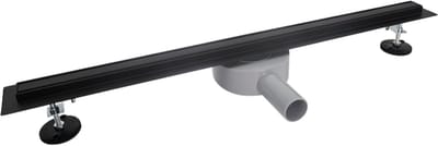 LINEA UNO - Linas 70x7cm - Mat zwart - Douchegoot - - 991231