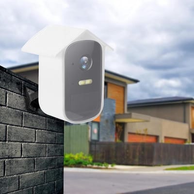 Beveiligingscamera Hoes - Camera Bescherming - Buiten Gebruik - Weerbestendig Siliconen - 93 x 70 x 66 mm - Wit