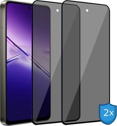 ChiGuard Privacy Screenprotector 2x geschikt voor OPPO A5 Pro - Screenprotector - Beschermglas - Privé GuardCover