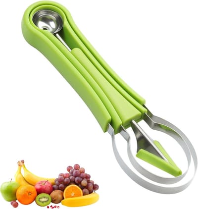 Multifunctionele 4-in-1 Fruit Snijgereedschap Set voor Meloenen, Ballen en Salades - Ideaal voor Fruitliefhebbers en Keukenaccessoires