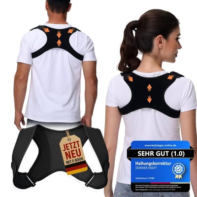 Houdingscorrectie Riem voor Mannen en Vrouwen - Verstelbare en Ademende Houding Trainer (XL-XXL)