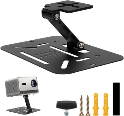 Projector Standaard - Klapstandaard Beamer - Films Kijken - 180 Graden Rotatie - Compact Ontwerp - Zwart