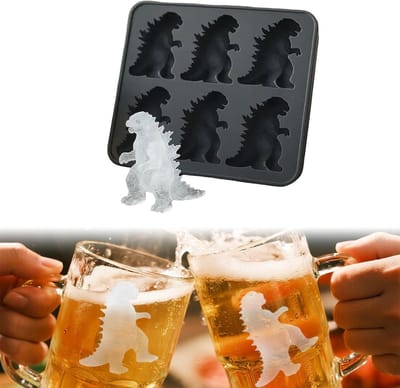 Siliconen ijsblokjesvorm voor het maken van unieke ijsblokjes, perfect voor cocktails en drankjes, zwart design voor stijlvolle presentatie