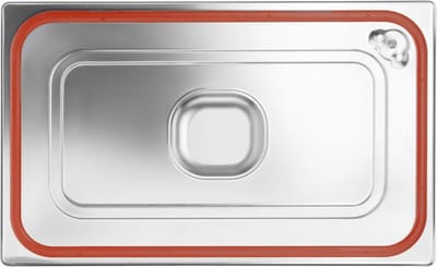 Profi Line Gn Voedselcontainer Deksel Met Siliconen Afdichting, Gn1/1 , Roestvrij Staal - Hendi 802601 530x325 mm