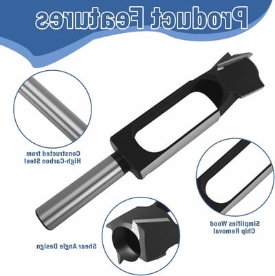 Houten kurken snijder met 13mm schacht, ideaal voor houtbewerking en carbon staal snijgereedschap, 8-40mm inzetstukken