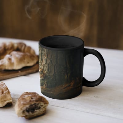 Magische Mok - Foto op Warmte Mokken - Koffiemok - Vos - Bos - Slapen - Magic Mok - Beker - 350 ML - Theemok