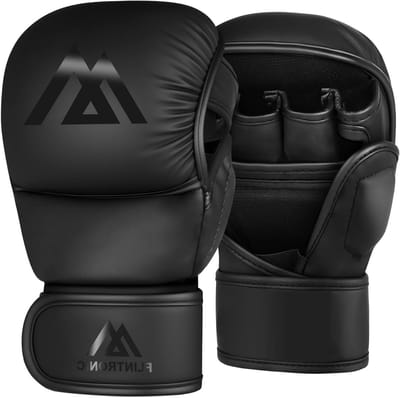 MMA Handschoenen voor Grappling en Kickboxing - Leer Sparring Handschoenen voor Mannen en Vrouwen, Ideaal voor Muay Thai en Vechtkunst Training