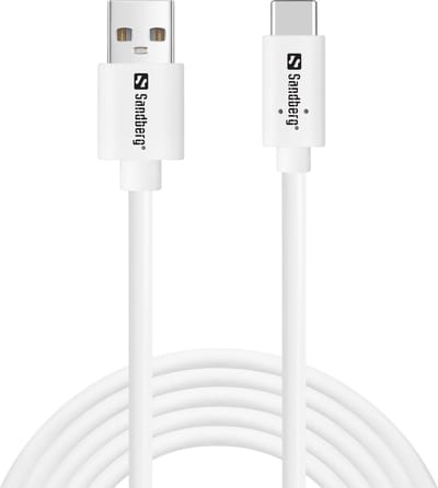 Sandberg 336-14 USB-kabel USB 2.0 2 m USB C USB A Wit