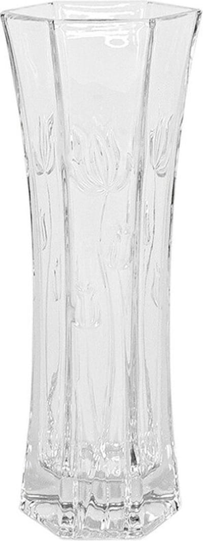 Bloemenvaas van ornament glas 29 x 11 cm - Glas in mooi motief voor bloemen en boeketten tot 60 cm