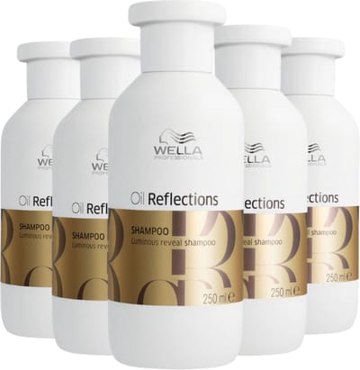 Wella Oil Reflections Luminous Reveal Shampoo 250ml - 5 Stuks - Voordeelverpakking