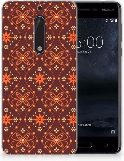 Nokia 5 TPU bumper Batik Brown
