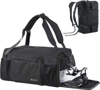 Sporttas voor heren en dames - 45L, Zwart