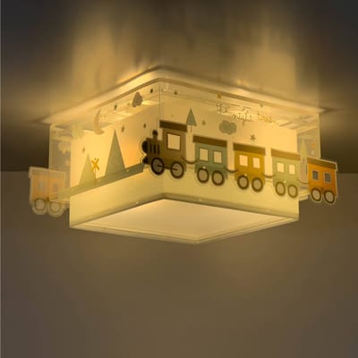 Dalber plafondlamp NIGHT TRAIN, grijs/blauw