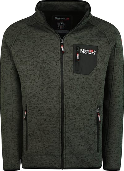Fleece Vest Heren Grijs Met Borstzakje Geographical Norway - S