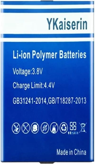 Hoge Duurzaamheid Batterij - Vervangende Accu - Deurslot Voeden - Intelligente Beveiliging - 5500mAh Capaciteit - Zwart