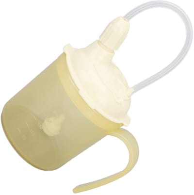 Dailygoods- Sippy-beker 300ml - Drinkbeker met Rietje - Herbruikbare Drinkbeker - Hittebestendig tot 100℃ - Eenvoudig te Reinigen - Voor Zieken en Ouderen