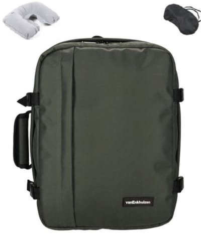 Handbagage Rugzak 40×30×20 – Cabin Bag / Underseater – Past Onder Stoel – Olijf/Olijfgroen