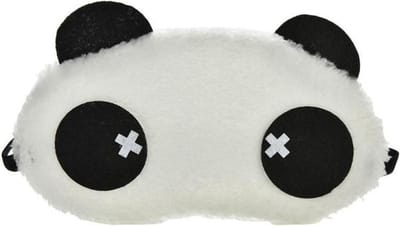 Scoby - Slaapmasker - Oogmasker - Reismasker - Panda - Kindermasker - One Size - Zwart/Wit