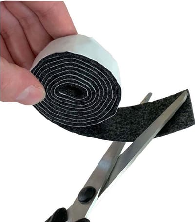 FSW-Products - Zelfklevende Vilt Grijs (Rol 1 Meter) - 3cm breed - Vilt - Antikras Vilt - Zelfklevend meubelvilt - Stoelpoot Beschermers - Vloer beschermer - Viltjes stoelpoten – Anti kras vilt – Bescherm Vilt – Meubelonderzetter - Stoel onderzetter