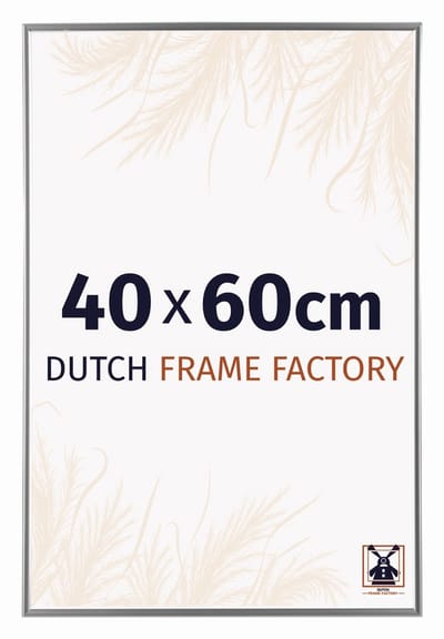 Fotolijst 40x60 cm - Kunststof - Zilver Hoogglans - Easy