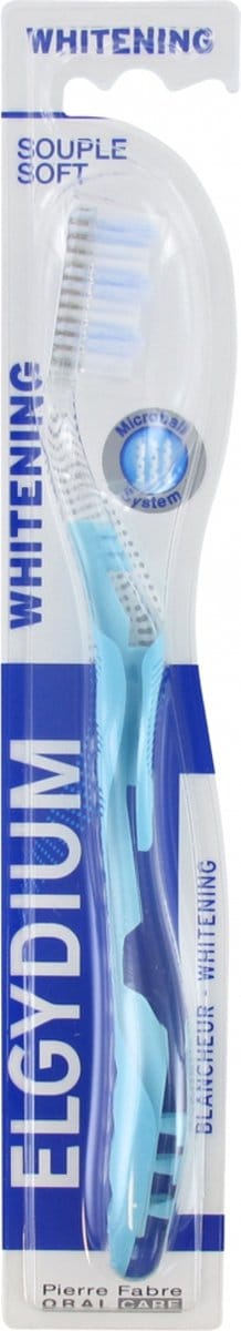 Elgydium Whitening Zachte Tandenborstel (Kleur : Blauw)
