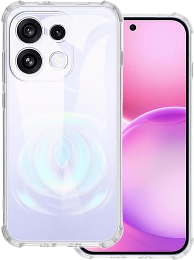 Casemania Hoesje Geschikt voor Oppo Reno16 5G - Transparant - Anti-shock Back Cover - Extra Stevig Val en Stootbescherming