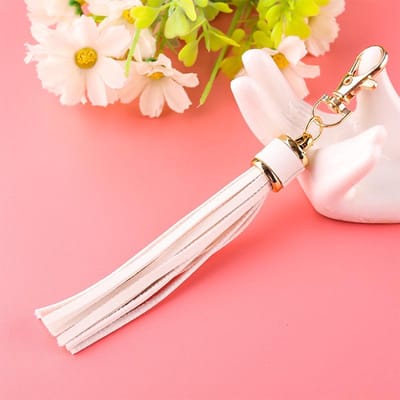 Hot selling koperlegering kreeft gesp leren kwast hanger sleutelhanger tas accessoires voor vrouwen