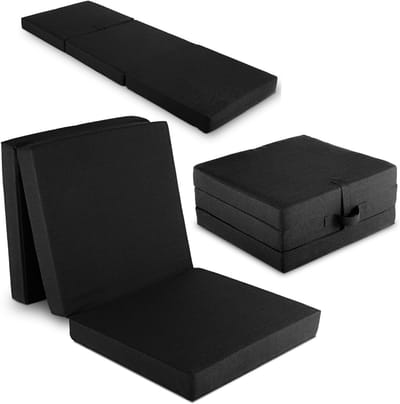 Vouwmatras - Opvouwbaar bed - Flexibele slaapplek - Ruimtebesparend ontwerp - 70 x 195 cm - Zwart
