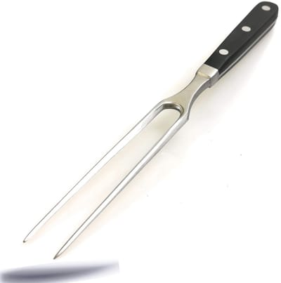 Dailygoods- Braadvork Extra Zware Kwaliteit - Vleesvork - Grillvork - Tranchevork - Roestvrij Staal - 29 cm