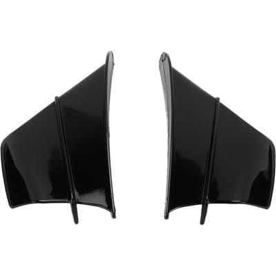 Paire Ailettes Aérodynamiques de Moto Spoiler Aile Remplacement Universel pour Kawasaki Noir Brillant black