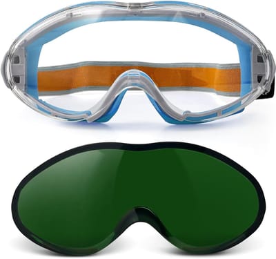 Lassen Glazen Wind Splash Bescherming Goggles met Interchangeable Clear Lenzen voor Grotere Lichtheid.
