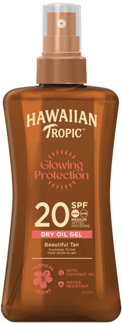 Hawaiian Tropic Zonneolie Protective Dry Spray SPF 20 - 6 x 200 ml - Voordeelverpakking