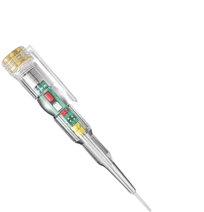 Spanningstester Pen - Elektrische Tester - Veilig Elektrisch Werk - Tweekleurige LED Indicator - 15 x 2.5 x 2 cm