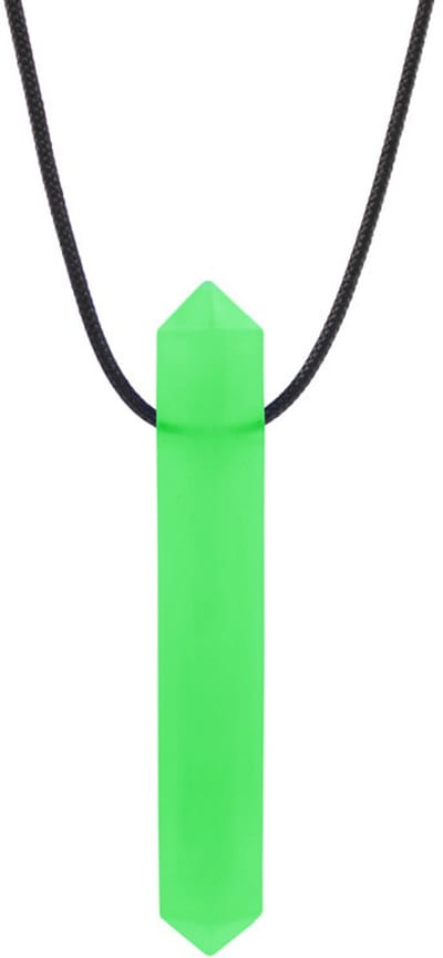 ARK Therapeutic bijtketting kauwsieraad groen kunststof voor kinderen.