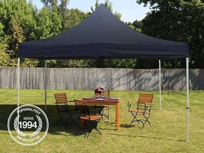 4x4 m Easy Up partytent Vouwpaviljoen, PROFESSIONAL alu 40mm, zwart