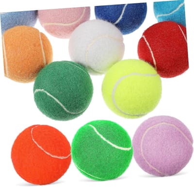 Puppy Tennisballen - Hondenballen Set - Training en Spel - Duurzaam Rubber - 12 Stuks - Kleurrijk Assortiment