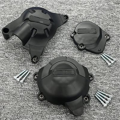 Motorblokbeschermer Set - Valbeveiliging Motor - Motor Beschermen - Hittebestendig Nylon - 600 g - Matzwart