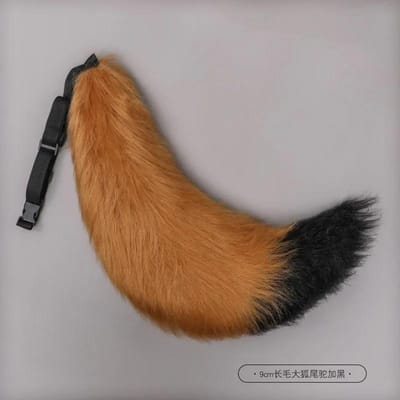 Verstelbare Riem Pluizige Staart Kawaii Wolf Hond Staart Cosplay Accessoires Feest 70cm Cosplay Kostuum Requisieten Meisje Faux Fur Staart One Size