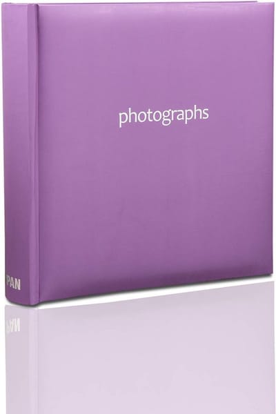 Fotoalbum met Insteekhoezen - Herinneringenboek Fotoboek - Foto's Organiseren - Met Memo Schrijfruimte - 200 Foto's 10x15 cm - Paars